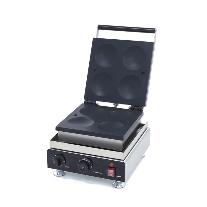 Appareil à pancakes professionnel 4 pièces inox Ø10 cm