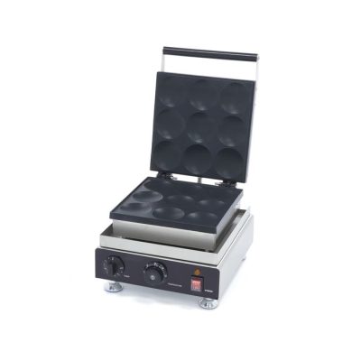 Appareil à pancakes professionnel 9 pièces inox Ø7,5 cm