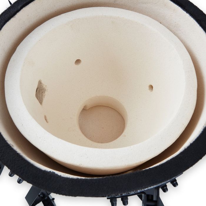 Barbecue Kamado Premium Ø 39,5 cm – Grille Ø 37,5 cm – Châssis Mobilité – 62 kg – Image 7
