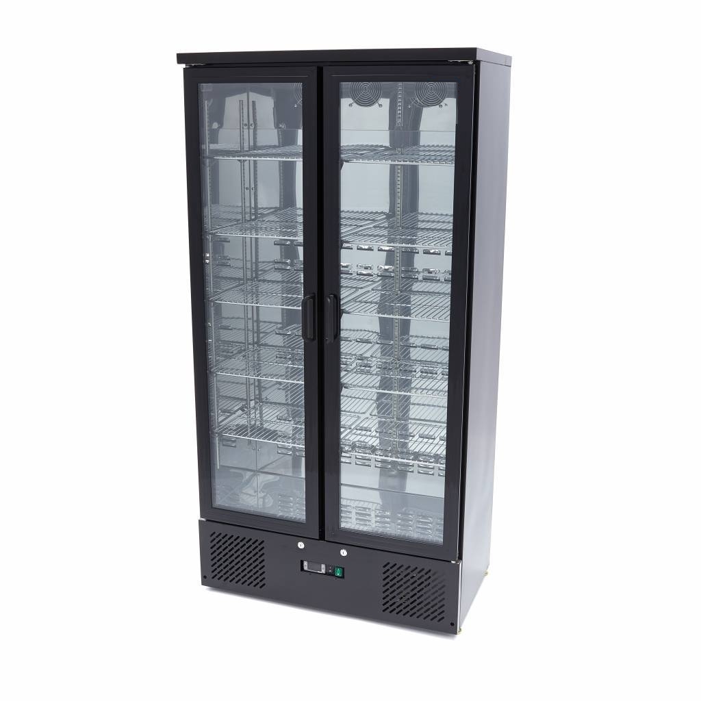 Réfrigérateur Boissons Grande Capacité 538L - 2 Portes Vitrées & 10 Étagères Inox – Image 5