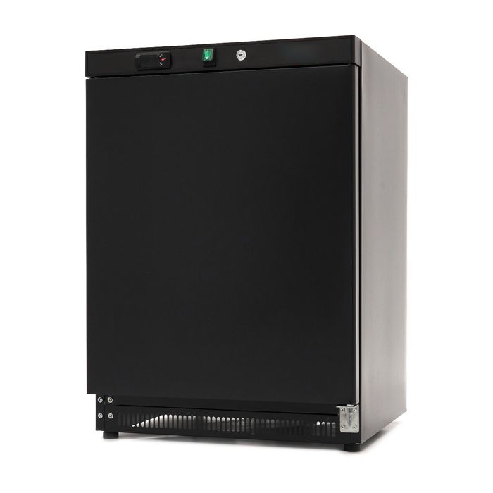 Congélateur professionnel 200 litres finition noire moderne