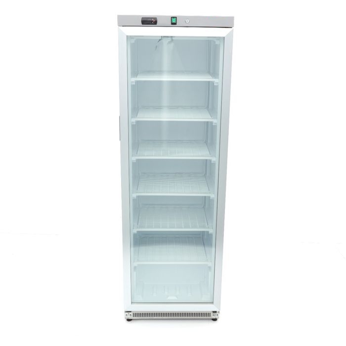 Congélateur Vitrine Professionnel 400 Litres Inox - Armoire Négative Vitrée – Image 4