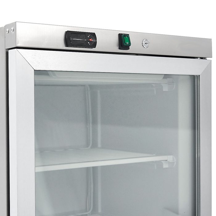 Congélateur Vitrine Professionnel 400 Litres Inox - Armoire Négative Vitrée – Image 7