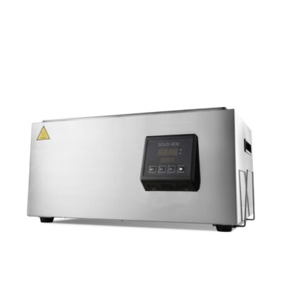 Cuiseur sous-vide professionnel 28 litres avec écran LCD tactile et support inox pour cuisson de précision basse température