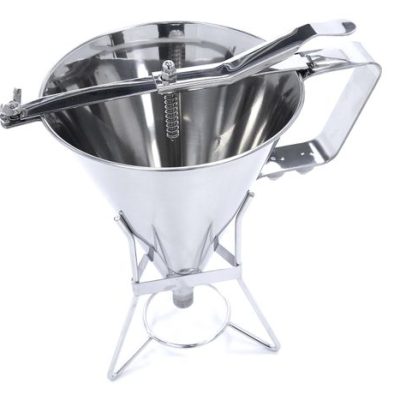 Distributeur de pâte 1,6 L en acier inoxydable avec bouton de dosage