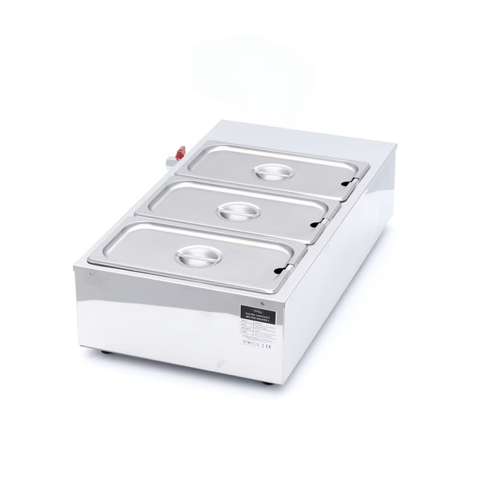 Fondoir à Chocolat Professionnel – 3 x GN 1/3 – Inox 1500W – Image 5