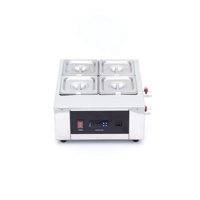 Fondoir à Chocolat Professionnel – 4 x GN 1/6 – Inox 1500W – Image 3