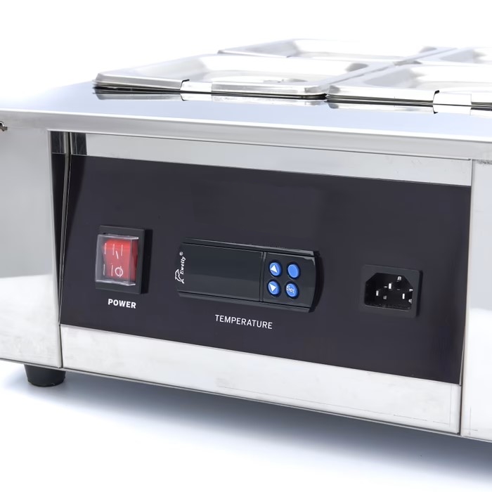 Fondoir à Chocolat Professionnel – 4 x GN 1/6 – Inox 1500W – Image 6