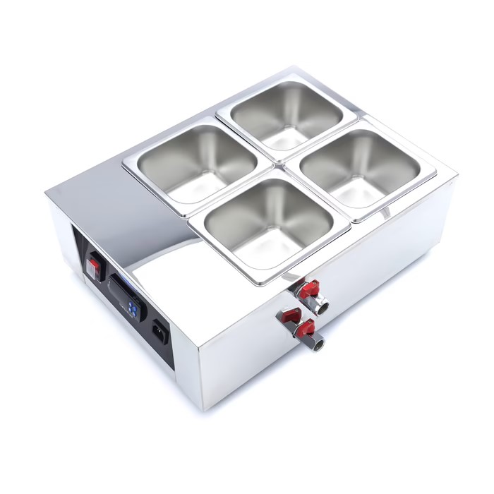 Fondoir à Chocolat Professionnel – 4 x GN 1/6 – Inox 1500W – Image 2