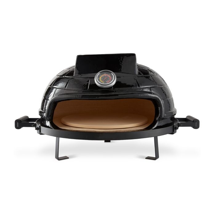 Four à Pizza en Céramique de Table - Ø 53cm - Design Kamado - Noir – Image 4