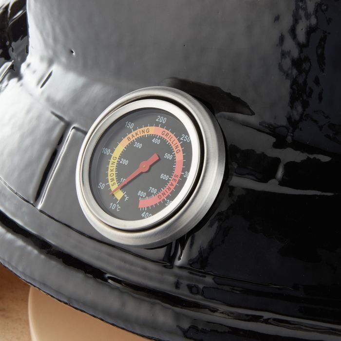 Four à Pizza en Céramique de Table - Ø 53cm - Design Kamado - Noir – Image 2