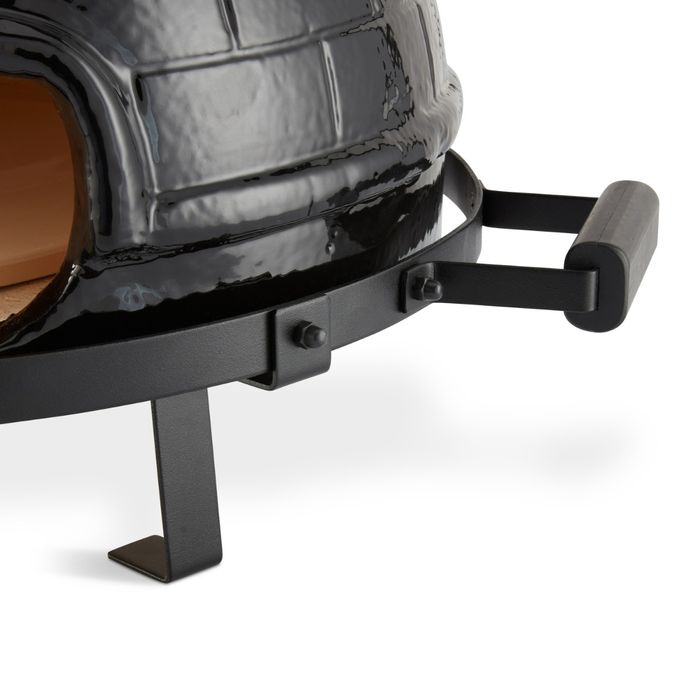 Four à Pizza en Céramique de Table - Ø 53cm - Design Kamado - Noir – Image 6
