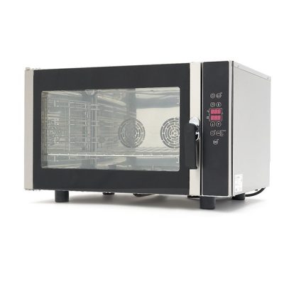 Four mixte professionnel 4 niveaux à commande tactile LCD en acier inoxydable avec programmation en trois phases 400V