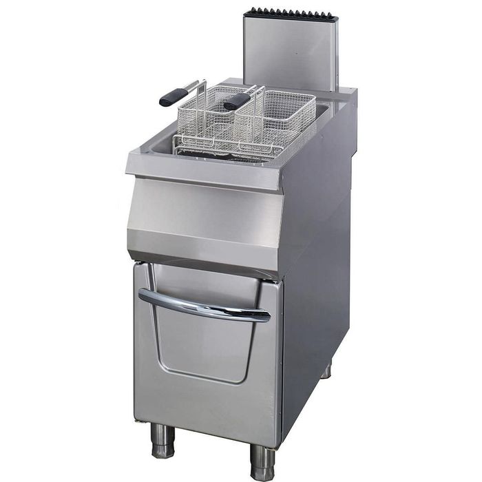 Friteuse à gaz professionnelle 22 litres série Fourneau 900 avec puissance 22kW et sécurité thermocouple