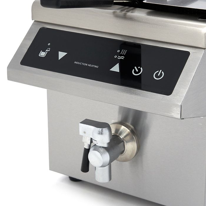Friteuse Induction 1 x 8 Litres avec robinet de vidange – Image 11