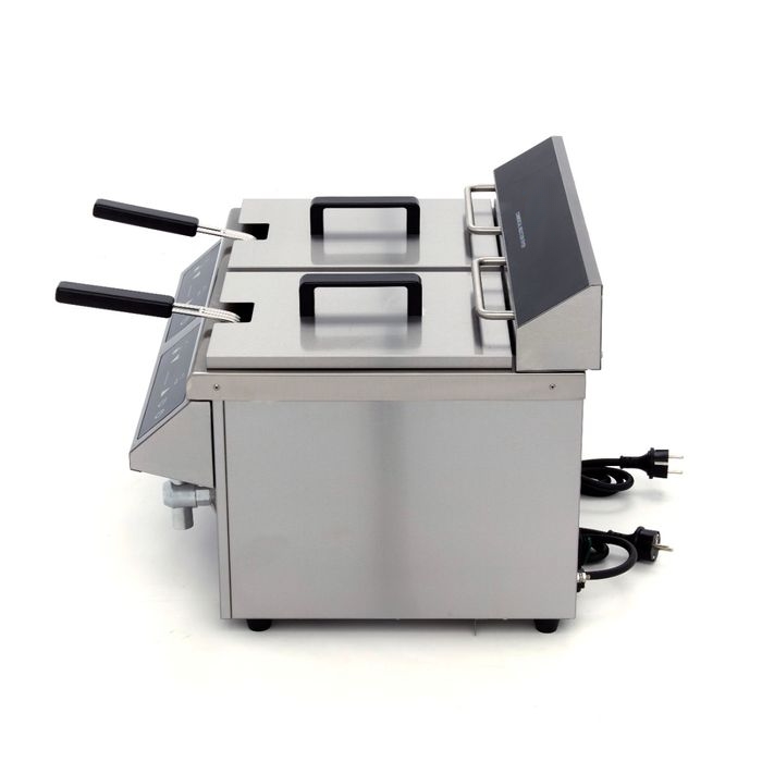 Friteuse à Induction Professionnelle 2 x 8L - 7000W & Robinets de Vidange – Image 6