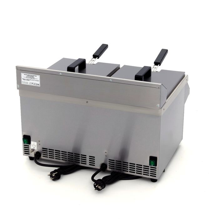 Friteuse à Induction Professionnelle 2 x 8L - 7000W & Robinets de Vidange – Image 8