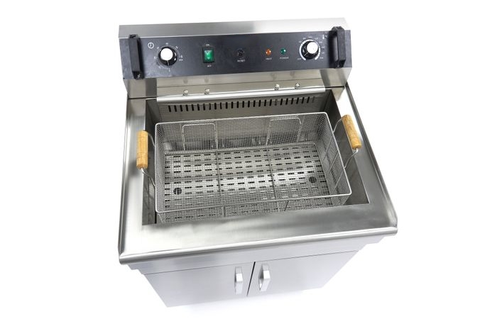 Friteuse Électrique Professionnelle 35L avec Robinet - 6000W - 400V sur Support – Image 6