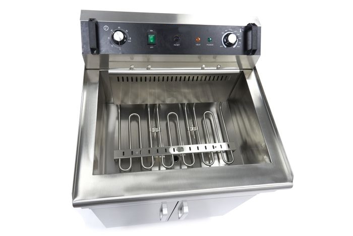 Friteuse Électrique Professionnelle 35L avec Robinet - 6000W - 400V sur Support – Image 7