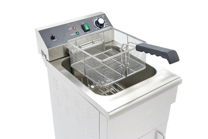Friteuse Électrique Professionnelle 16L avec Robinet - 3000W - Monophasée sur Support – Image 2