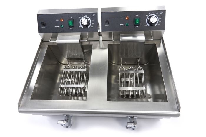 Friteuse Électrique Professionnelle 2 x 13L - 6000W - Avec Robinets de Vidange – Image 2