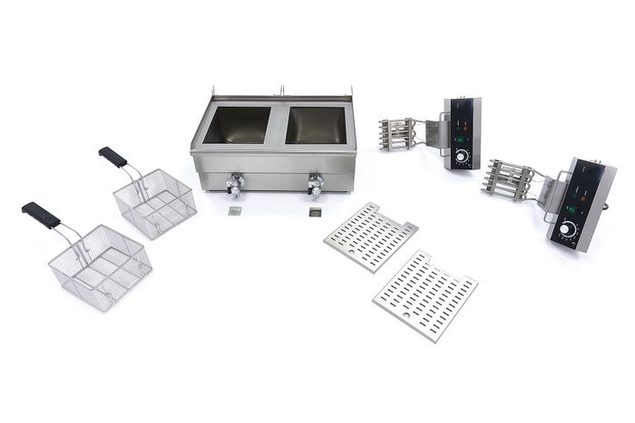 Friteuse Électrique Professionnelle 2 x 13L - 6000W - Avec Robinets de Vidange – Image 6
