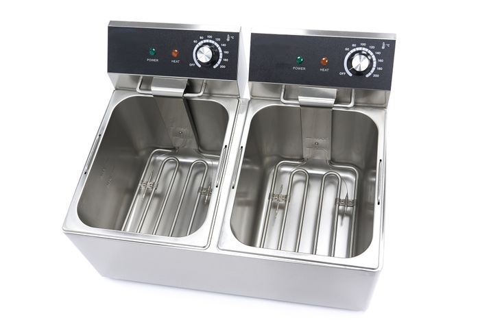 Friteuse Électrique Professionnelle 2 x 8L - 6,5 kW - Double Cuve Haute Puissance – Image 4