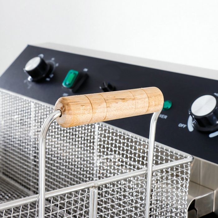 Friteuse Électrique Professionnelle 45L avec Robinet - 7500W - 400V sur Support – Image 3