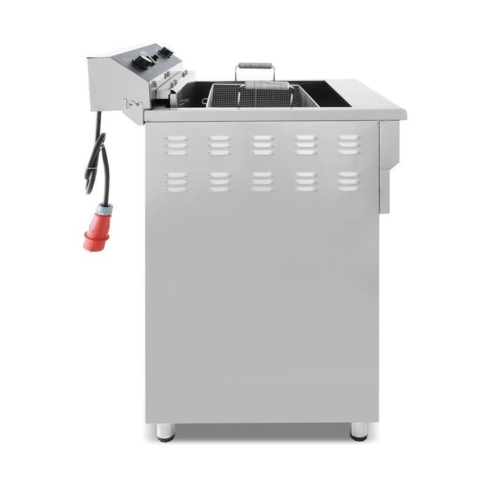 Friteuse Électrique Professionnelle 45L avec Robinet - 7500W - 400V sur Support – Image 11