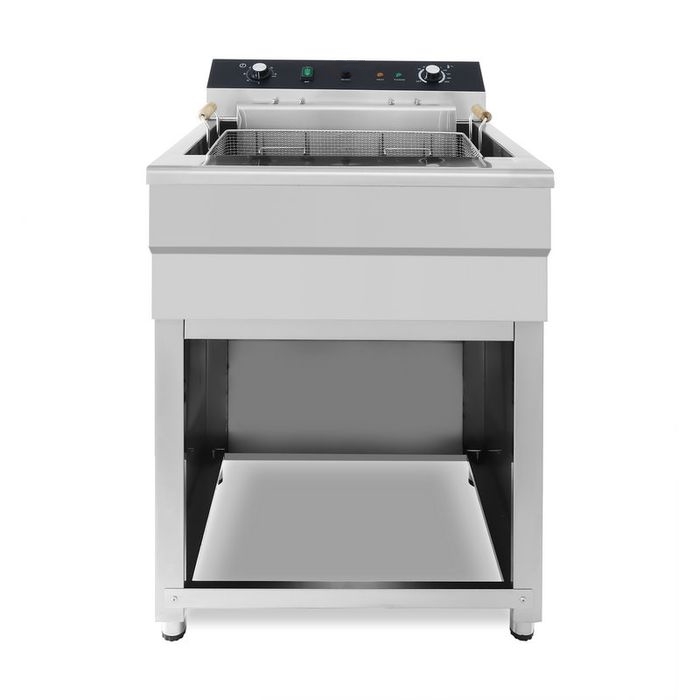 Friteuse Électrique Professionnelle 45L avec Robinet - 7500W - 400V sur Support – Image 2