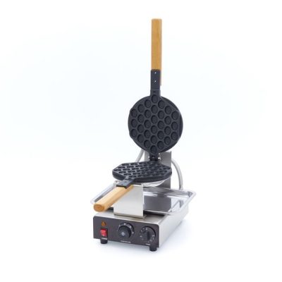 Gaufrier Professionnel Bubble Waffle - Motif Bulle - 1415W - Système Rotatif