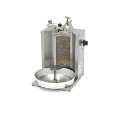 Kebab grill gaz professionnel 1 brûleur 10 kg inox