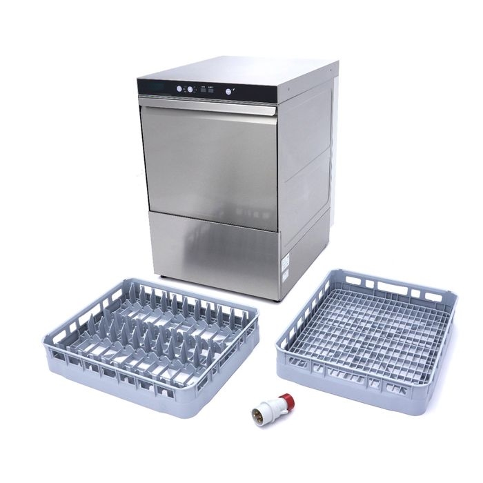 Lave-vaisselle Sous Plan Professionnel 50x60 cm – 400V – 5600W – Cycles Rapides – Image 8