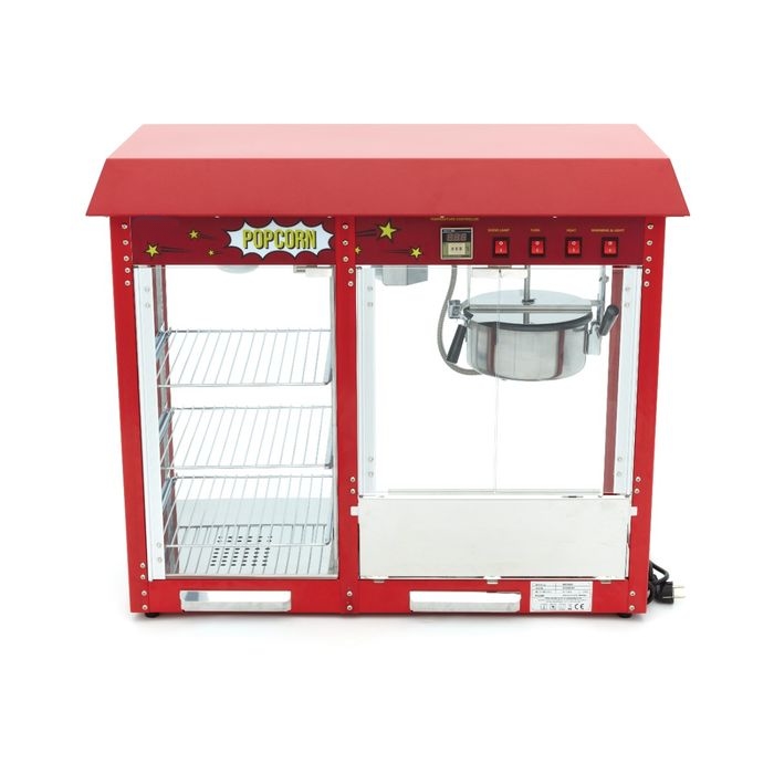 Machine à Pop-Corn Professionnelle - Vitrine Chauffante - 3 kg/h - 1700W – Image 3