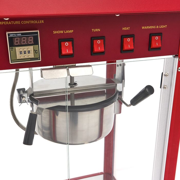 Machine à Pop-Corn Professionnelle - Vitrine Chauffante - 3 kg/h - 1700W – Image 13