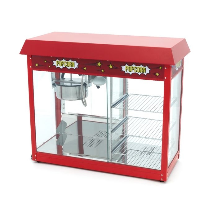 Machine à Pop-Corn Professionnelle - Vitrine Chauffante - 3 kg/h - 1700W – Image 2