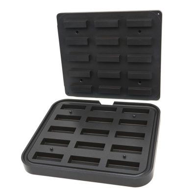 Moule à Tartelette - Rectangle - 90x30-85x26 mm - 15 pieces