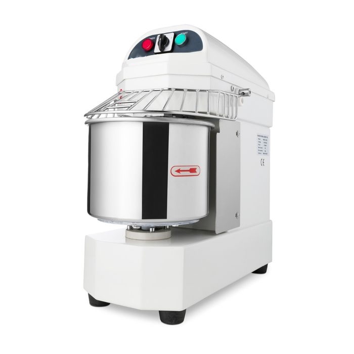 Pétrin à spirale professionnel 10 litres, capacité pâte 6kg, spirale acier inoxydable 160 tr/min, pétrin boulangerie 650W, matériel de pizzeria avec bol fixe 10.6L