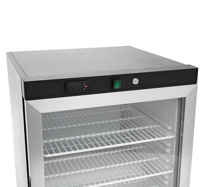 Réfrigérateur Professionnel Noir 200 Litres avec Porte en Verre – Image 7