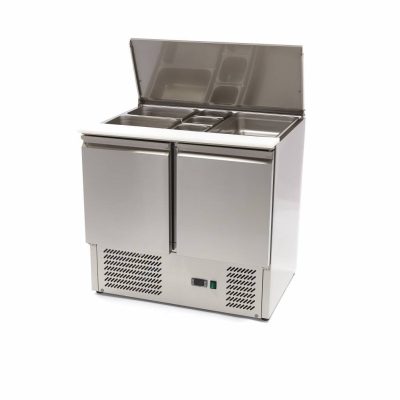 Saladette professionnelle 257 litres 2 portes acier inoxydable