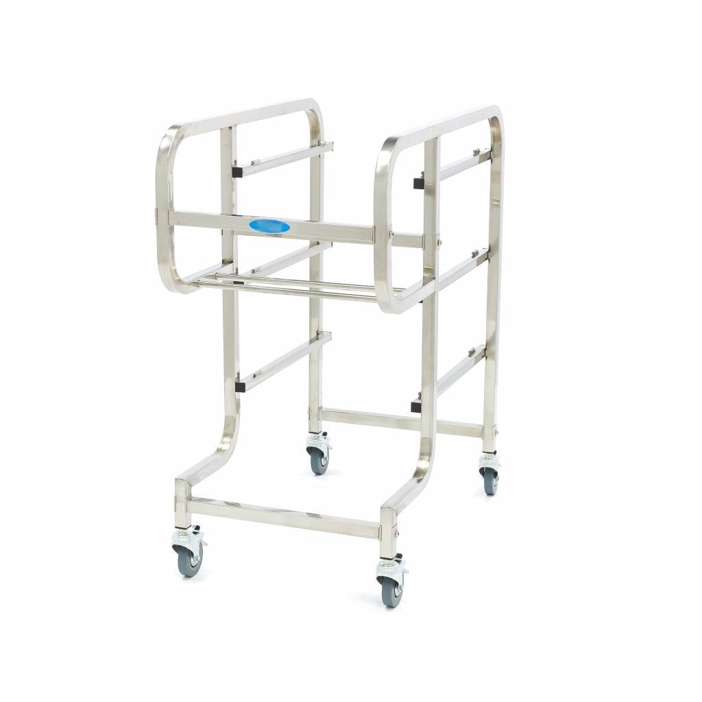 Chariot de Nettoyage Inox avec 5 Bacs Amovibles – Tri & Débarrassage Pro – Image 6