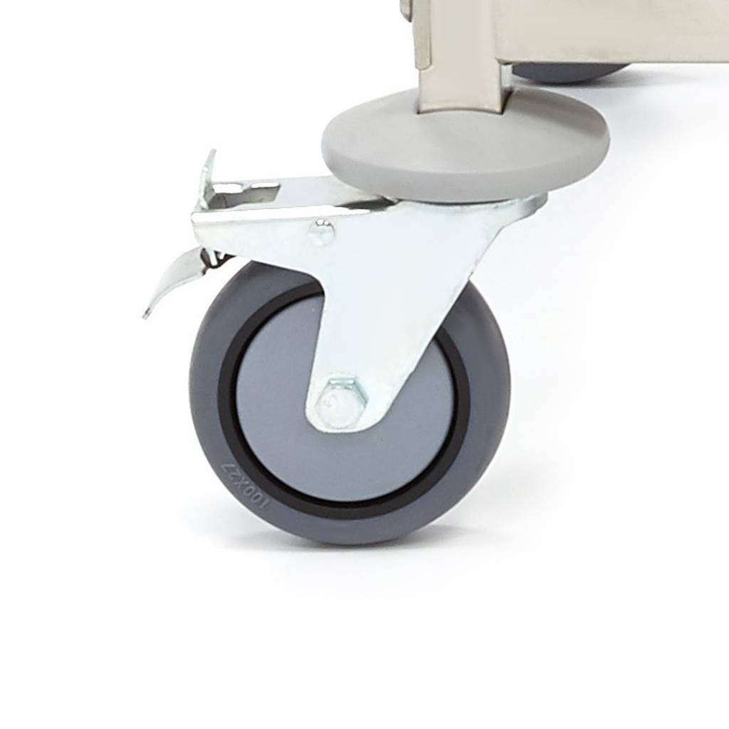 Chariot de Service Inox 3 Plateaux – Charge 120 kg – Finition Polie – Image 2