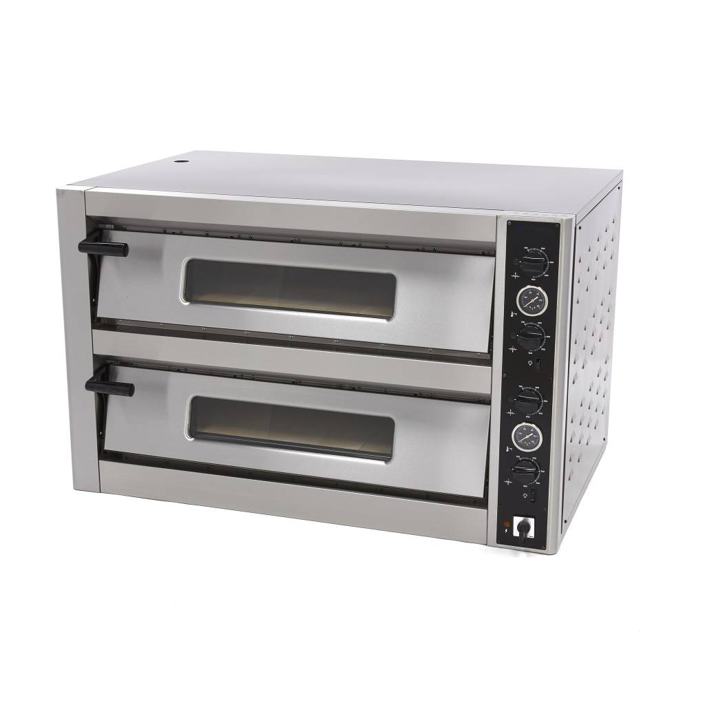 Four à Pizza Professionnel 2 Chambres x 6 pizzas 30 cm - 12000W - 500°C – Image 7