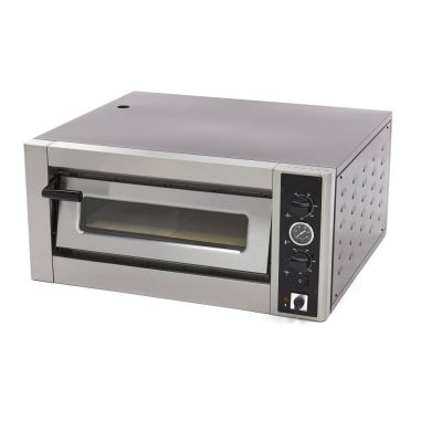 Four à pizza professionnel 4 x 30 cm 5000W inox haute température 500 degrés triphasé