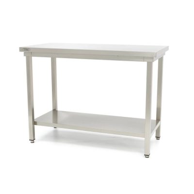Table Inox 60 x 120 cm <br/><a href="https://lecoin-pro.com/electromenager/produit/table-en-acier-inoxydable-120-x-60-cm-hauteur-reglable-avec-dosseret/"><strong><font color="blue"><font size="3px">Existe avec dosseret -></font></font></strong></a>