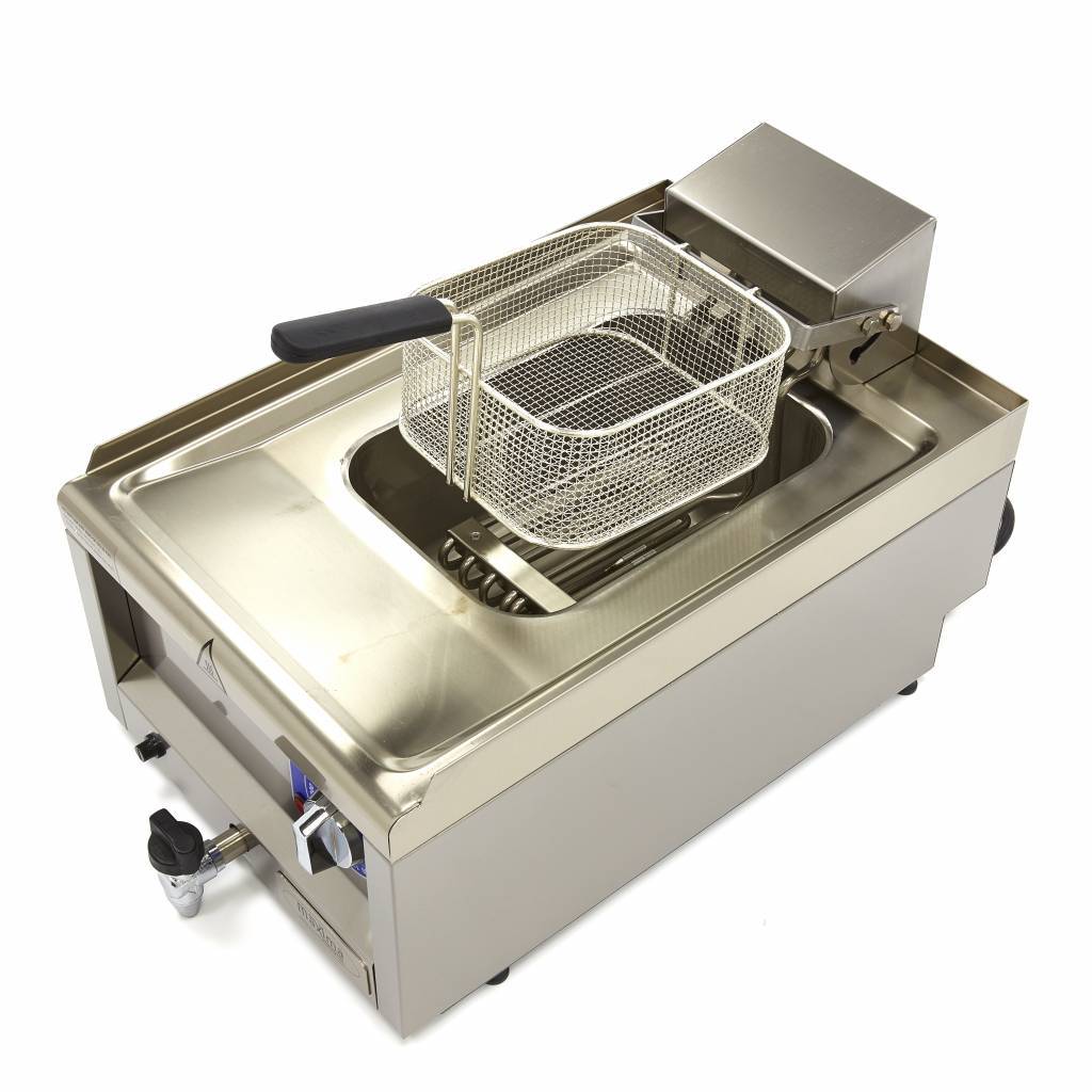Friteuse Électrique Pro 10L – 6,0 kW – Triphasé 400V avec Vanne de Vidange – Image 4