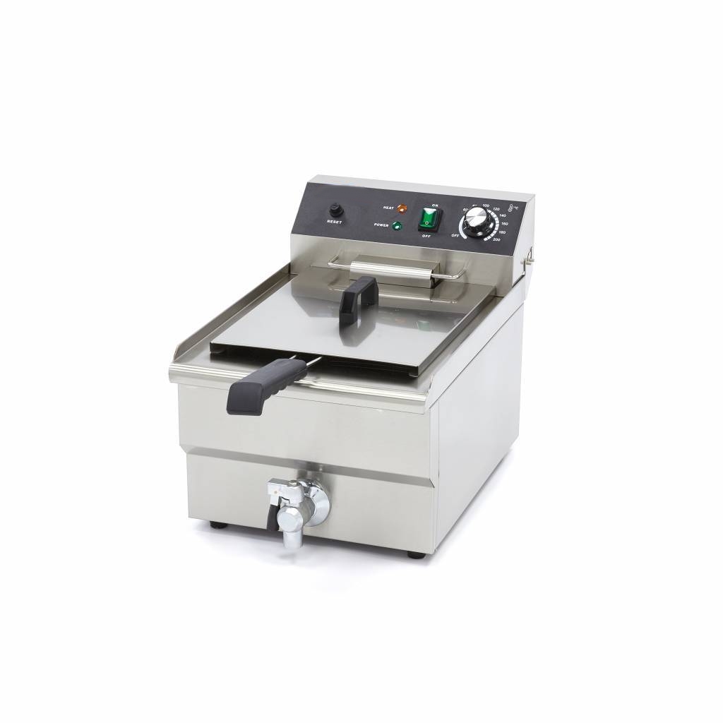 Friteuse Électrique Professionnelle 16L avec Robinet - 3000W - Inox Haute Qualité – Image 3