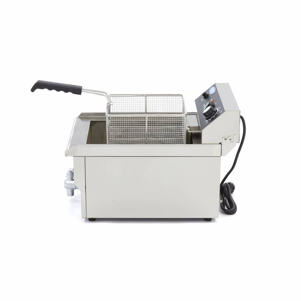 Friteuse Électrique Professionnelle 16L avec Robinet - 3000W - Inox Haute Qualité – Image 9