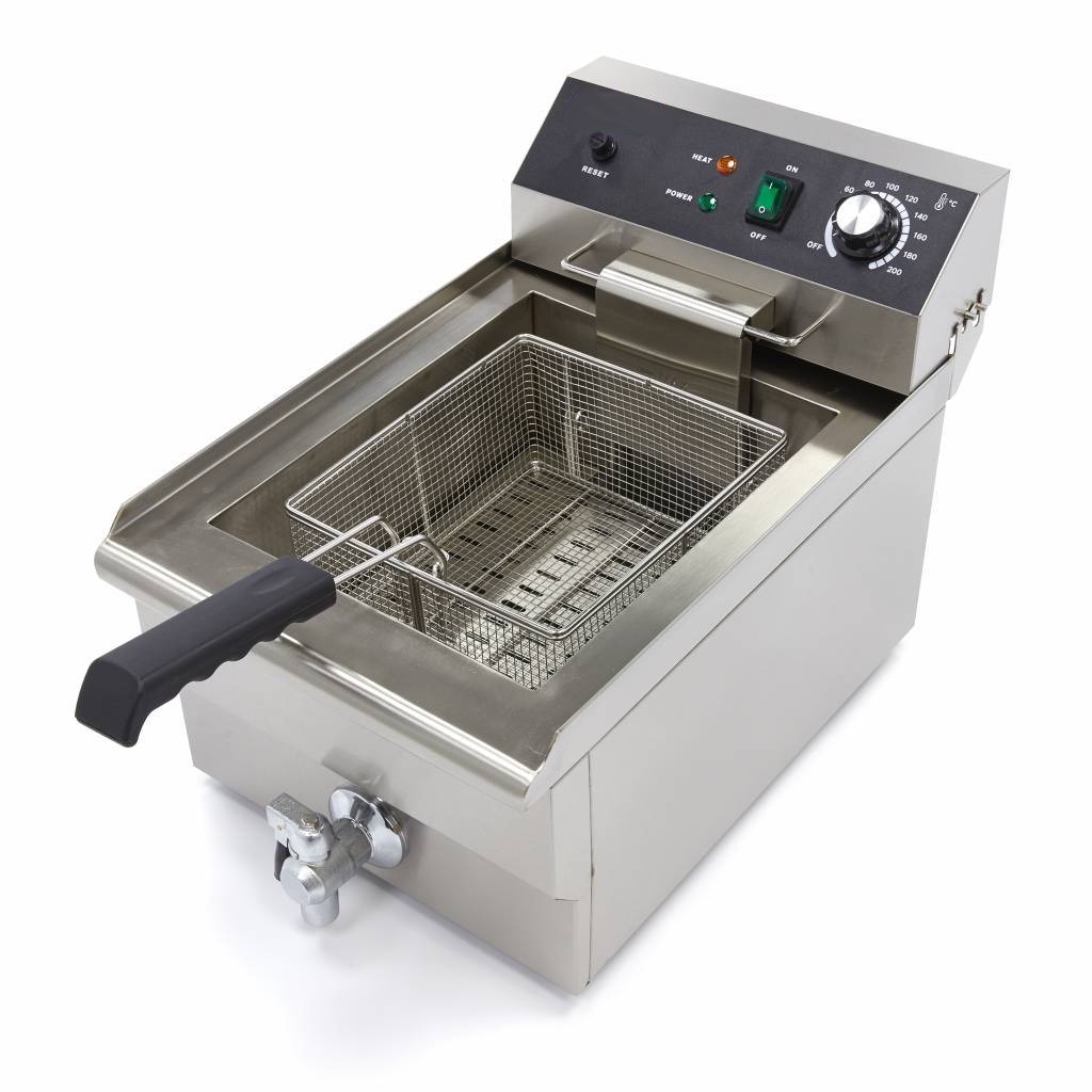 Friteuse Électrique Professionnelle 16L avec Robinet - 3000W - Inox Haute Qualité – Image 5