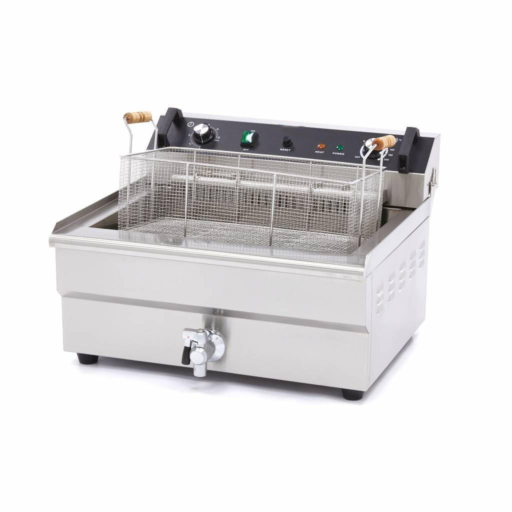 Friteuse Électrique Professionnelle 30L – 400V Triphasé – Capacité XL avec Vidange – Image 2